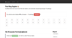 Desktop Screenshot of foodfeed.de